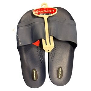 Okabashi Men's Size 12 Blue Slide Sandals Slip On Comfort Made in USA